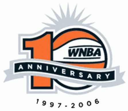WNBA 2006 Anniversary Logo iron on heat transfer